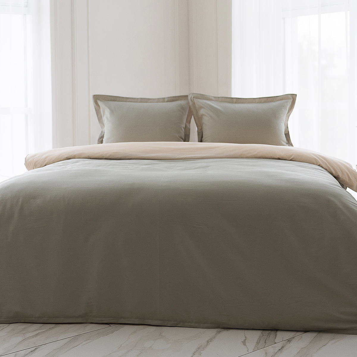 Постельное бельё Сатин двухсторонний | ПОСТЕЛЬНОЕ БЕЛЬЕ FUSION САТИН ДВУСТОРОННИЙ ШАЛФЕЙ