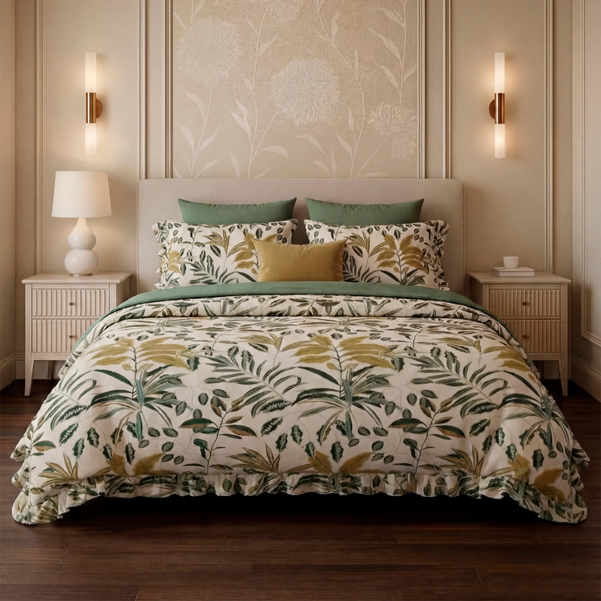 Постельное бельё Cатин | ПОСТЕЛЬНОЕ БЕЛЬЕ САТИН С РЮШАМИ « МАРИАННА»