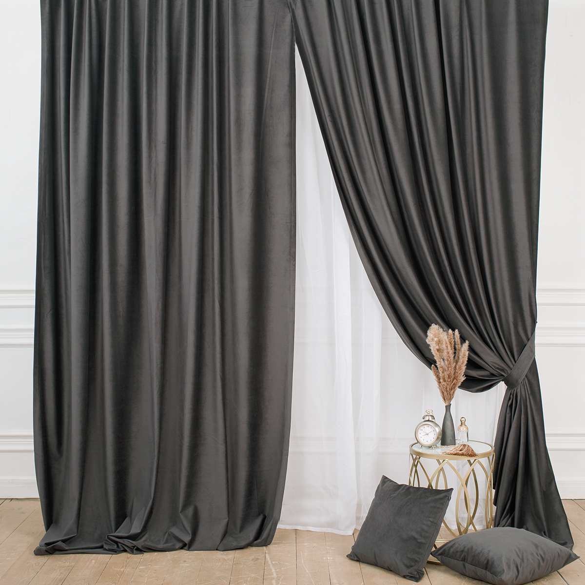 Шторы | ШТОРЫ PALAZZO АНТРАЦИТ